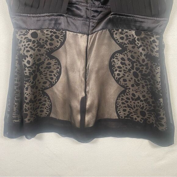 Marciano Black Sleeveless Halter Style Silk Top Size Small - Picture 7 of 10